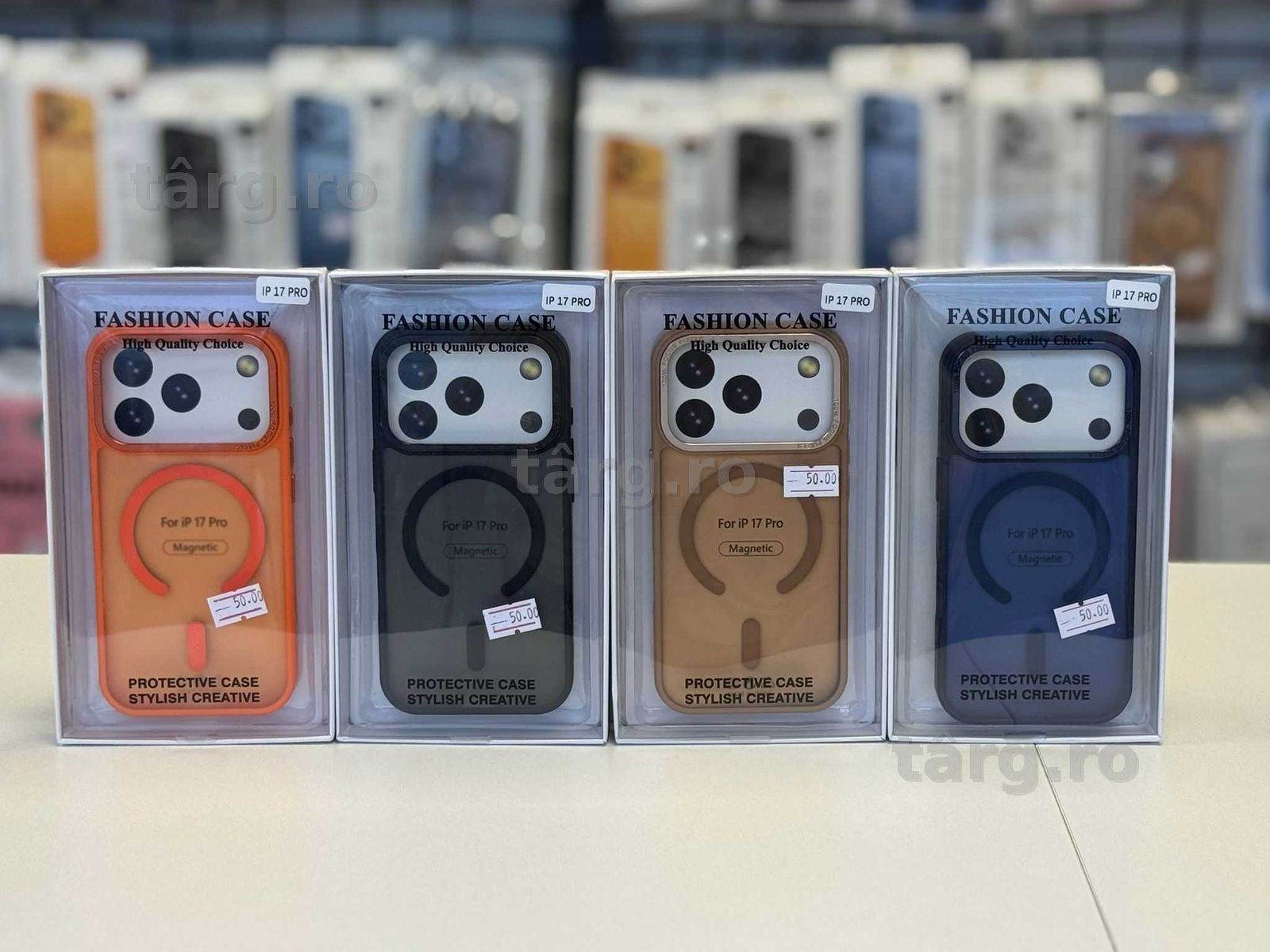Husa cu MagSafe Fumurie , folie, cablu, incarcator iPhone 17 Pro 2
