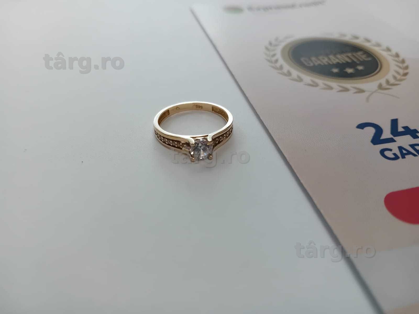 (Ag33) Inel Aur 14K/ Garantie 2 ani