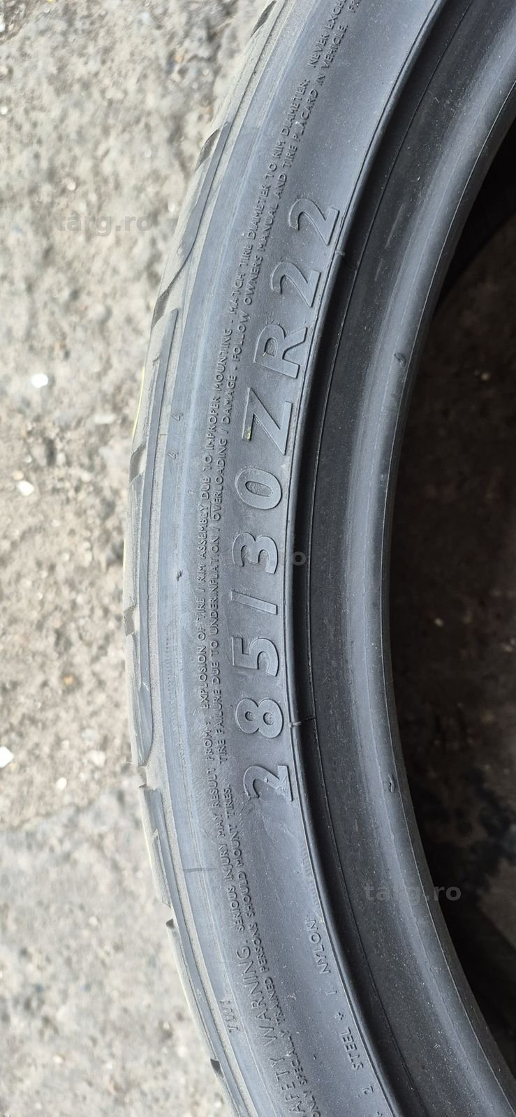 2 anvelope vara Dunlop 285/30/22.Pretul este pe bucata. 5
