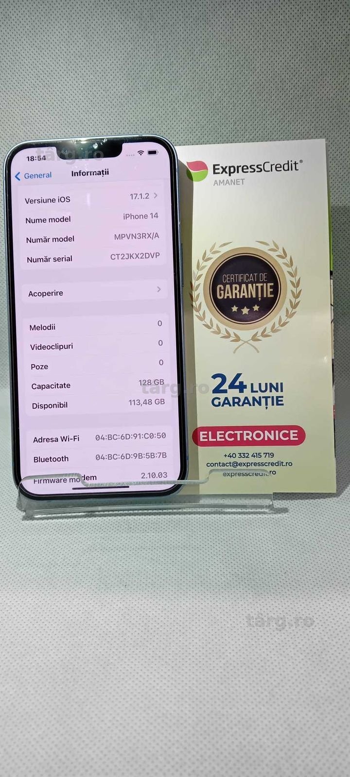 iPhone 14 128 Gb (Ag18 Tutora b.7293) Garantie 2 ani! 2