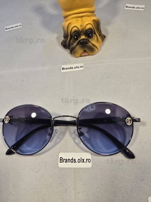 Set Ochelari de soare Cartier Round Blue,  made in Italy