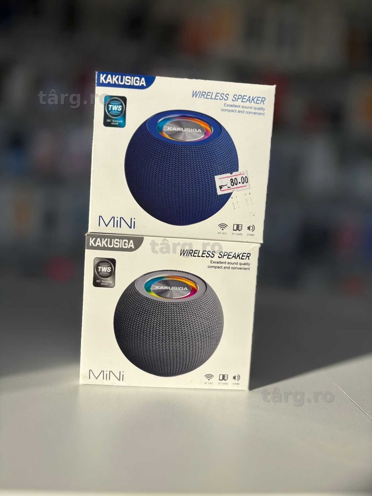 Mini Boxa Portabila, iluminare Led multicolor, Bluetooth 5.0