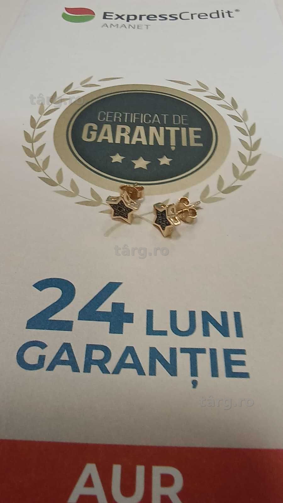 Cercei aur 14k 1.36gr [AG24 Harlau B.46004.1] - Garantie 2 ani! 4