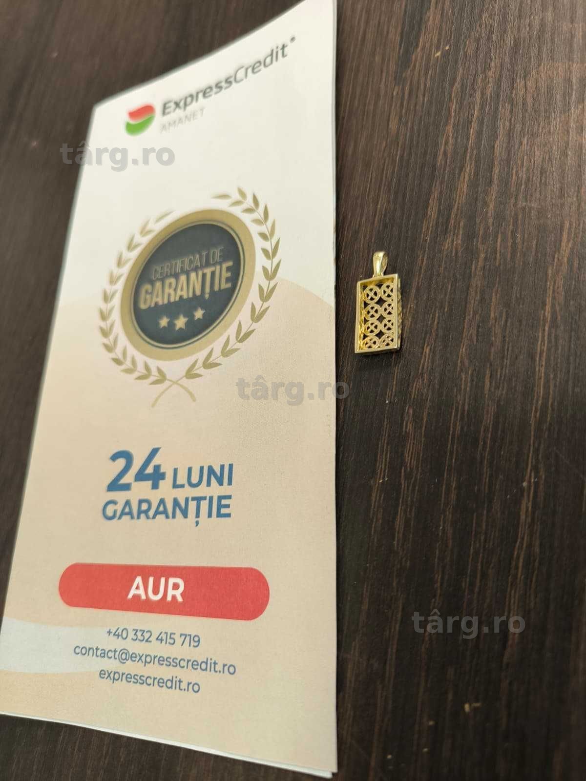 [AG24 Harlau B.44955.2] Pandantiv aur 14K 1.74gr - Garantie 2 ani! 2
