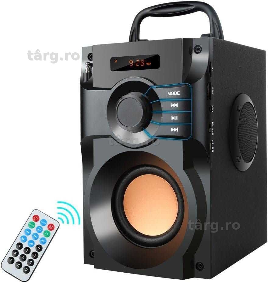 Boxa portabila Bluetooth cu telecomanda Radio FM si suport card TF