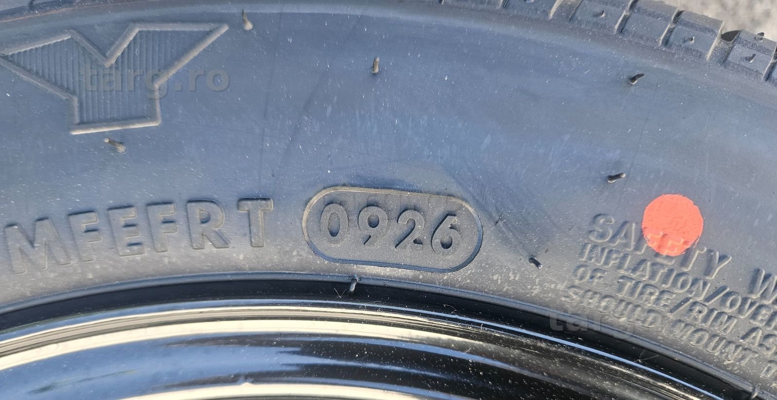 195/50 R13C Roata completa SECURITY 6Jx13 5x112 ET30 Valva metalica 5