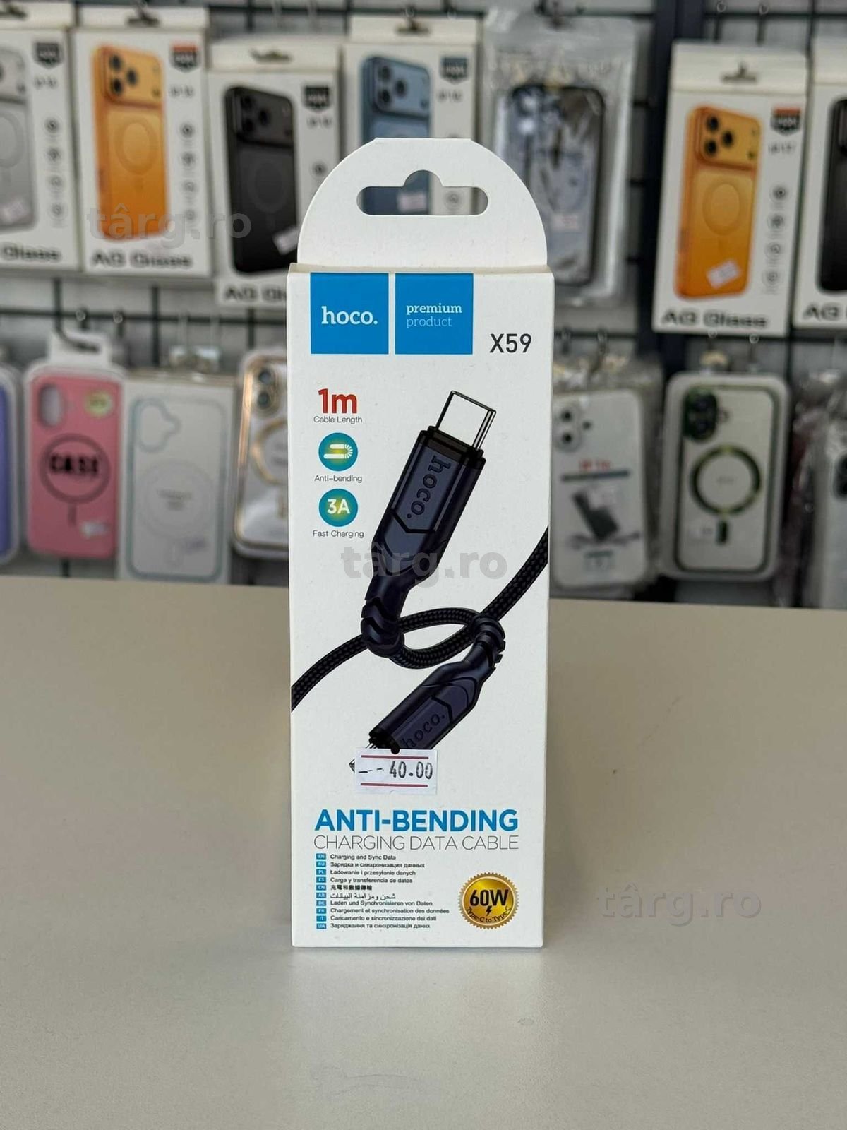 Cablu incarcare si Transfer date, USB C-USB C, 1m