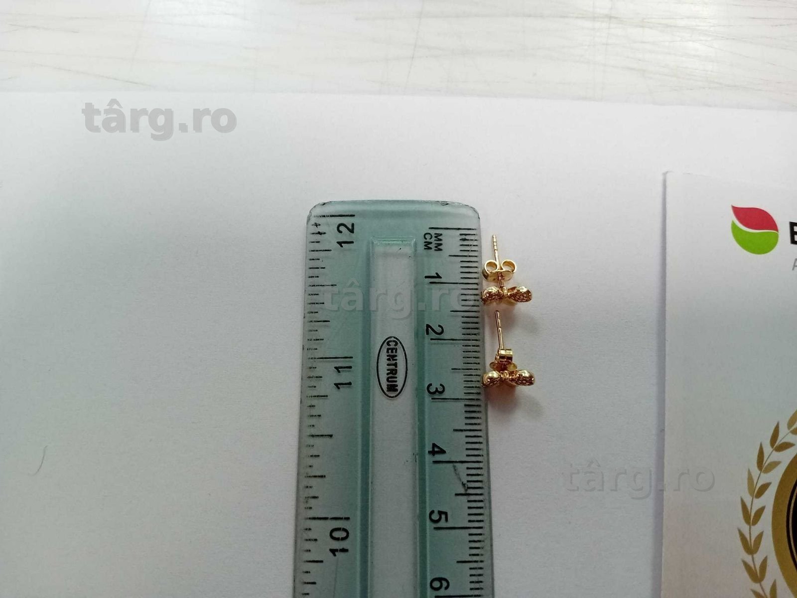 (Ag33) Cercei Aur 14K/Garantie 2 ani 3