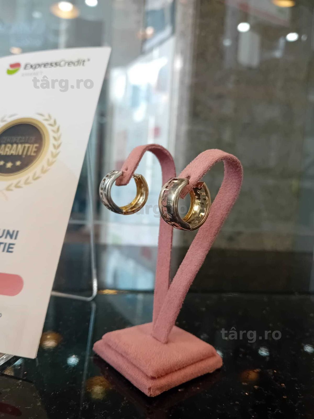 Cercei aur 14k 3.32g (Iulius Mall)(B-445.3) GArantie 2 ani! 2