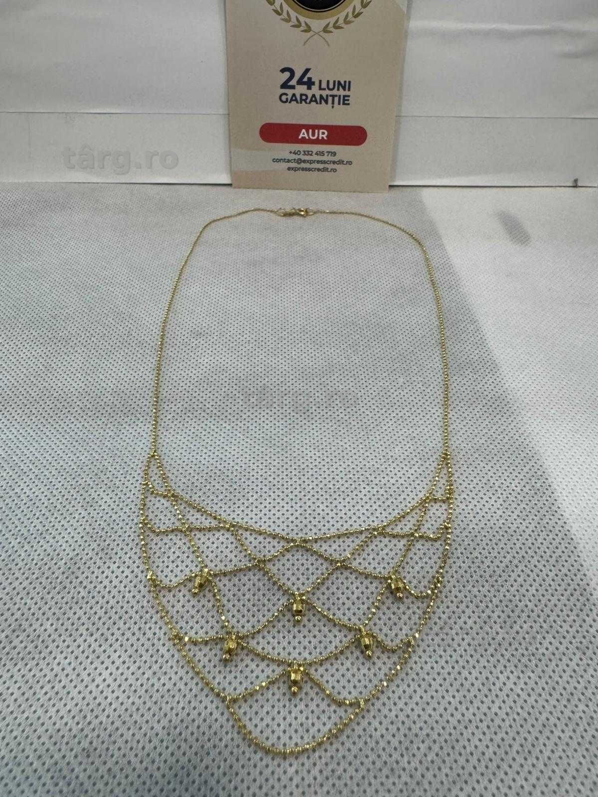 (Ag41) Colier aur 18K B4905.44 - Certificat de garanție!