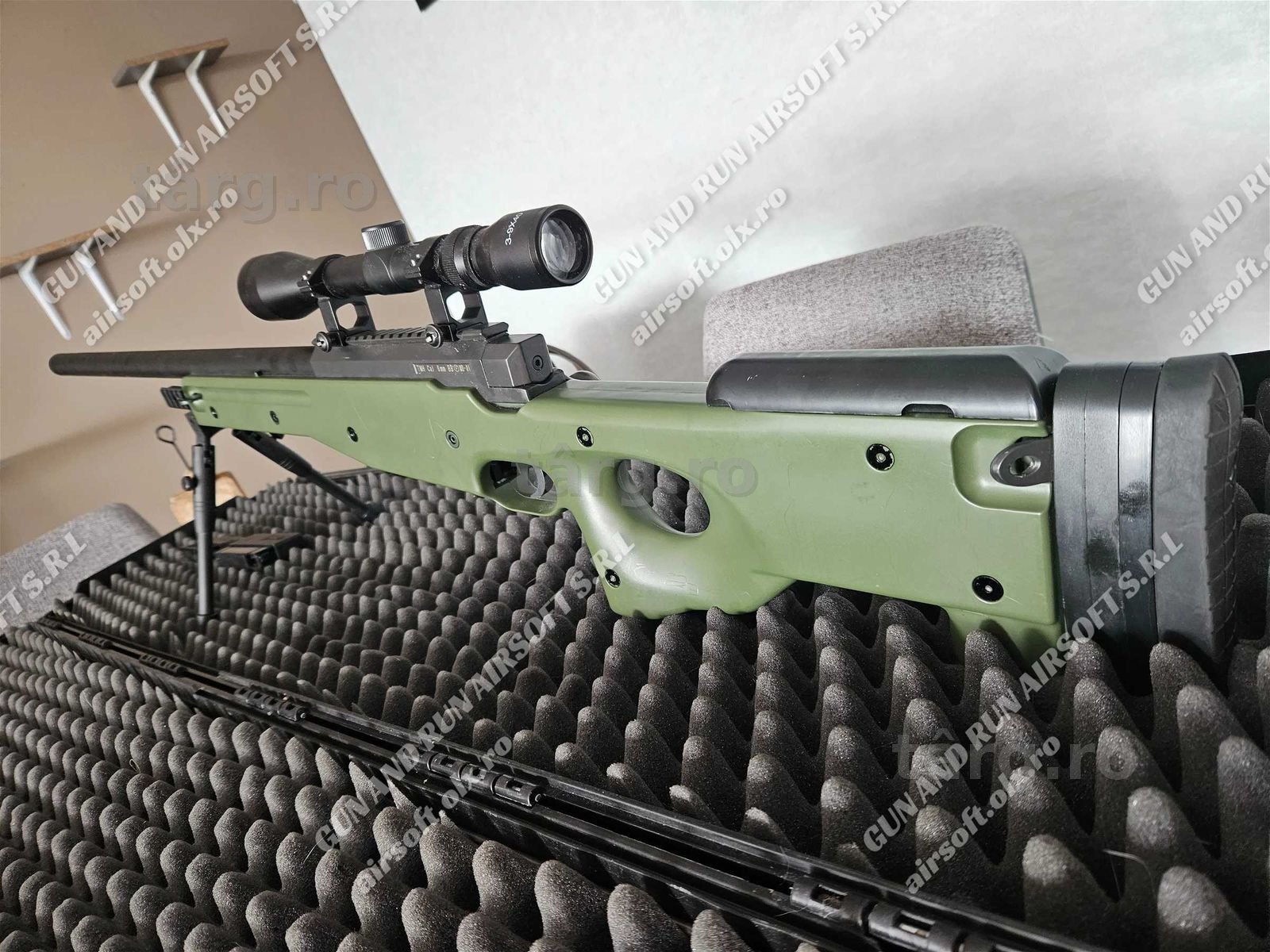 Pusca Cu Luneta AIRSOFT PUTERNICA!! - AWP - NOUA - 220m/s - SniperARC