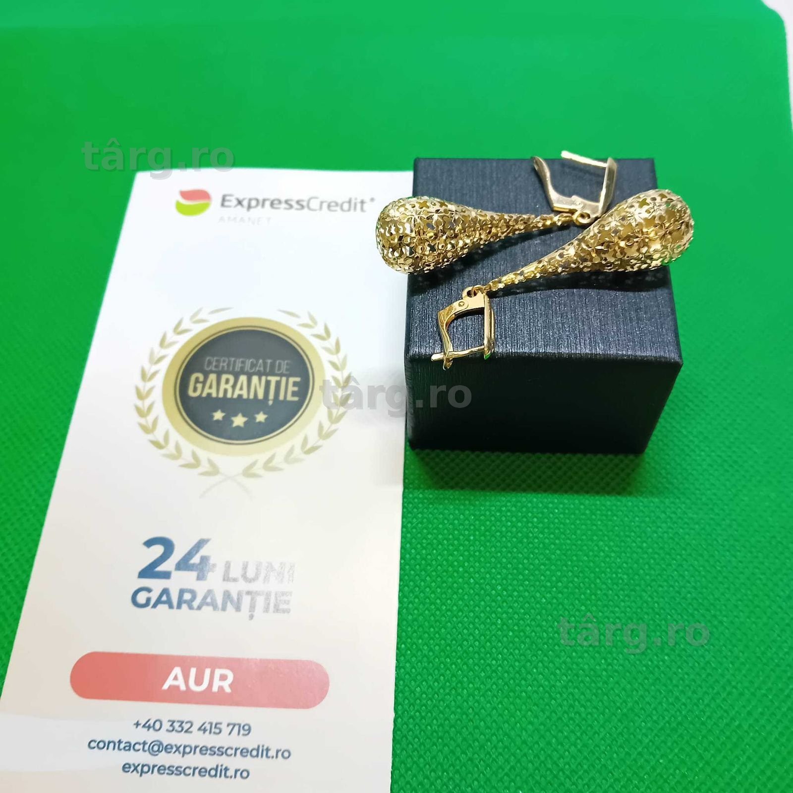 Cercei  aur 14k 4.50 gr (AG4 Dacia b.51857 )Garantie 2 ani