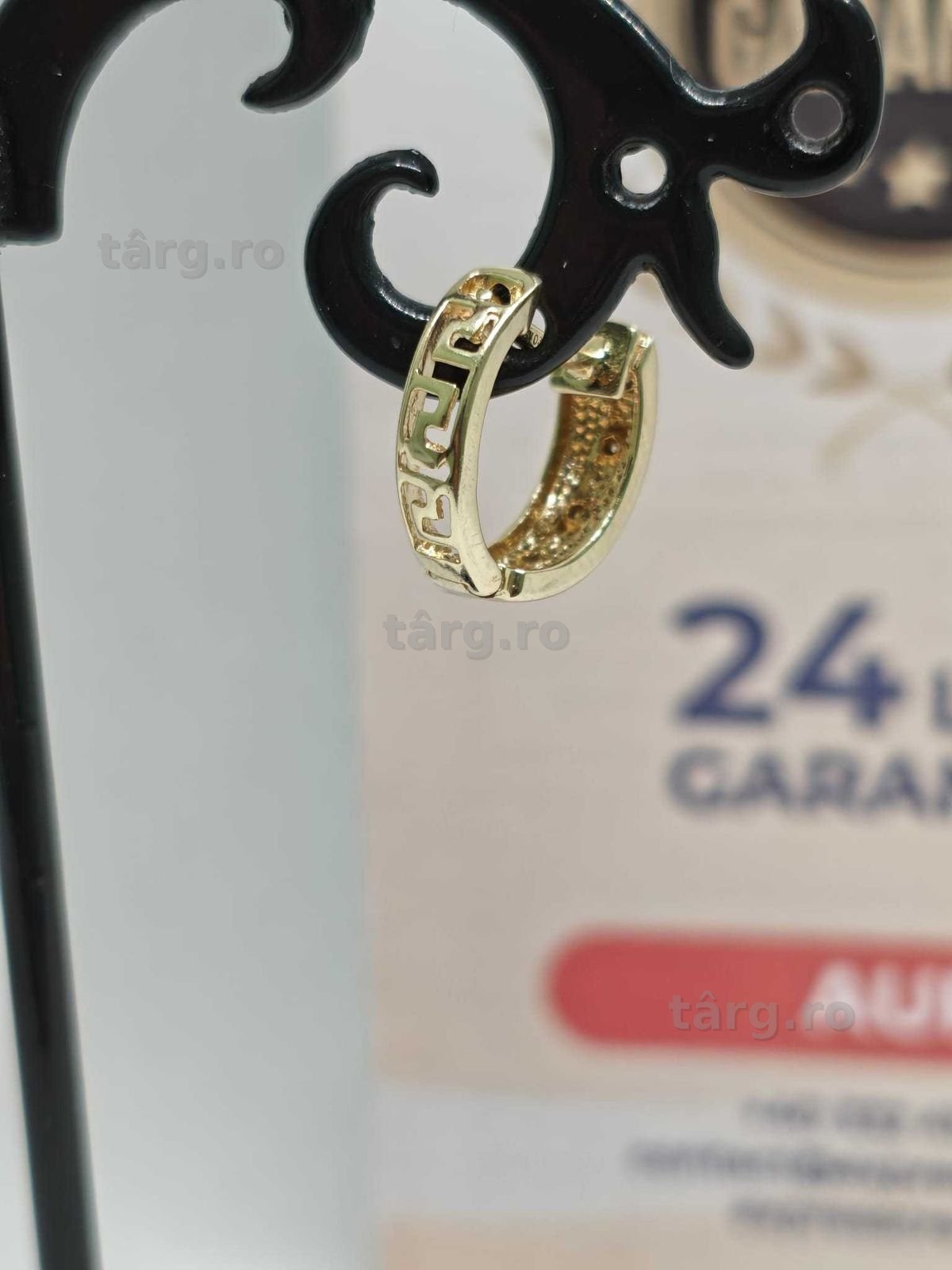 Cercei din aur de 14K  (Ag43 Falticeni B4008) - 24 luni garantie! 3
