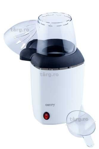 Aparat de popcorn,  Adler CR4458, 1200 W, capac transparent, alb