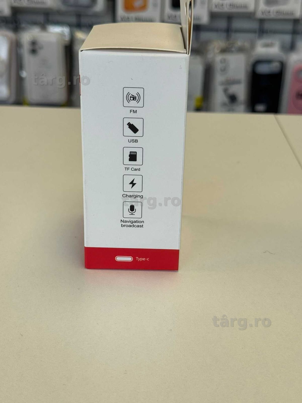 Modulator FM, bluetooth, TF Card, stick USB, Port USB Type C 2