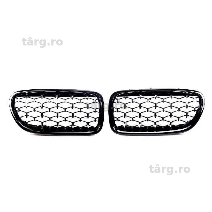 Grile capota BMW Seria 5 F10 F11 negru Diamond Style