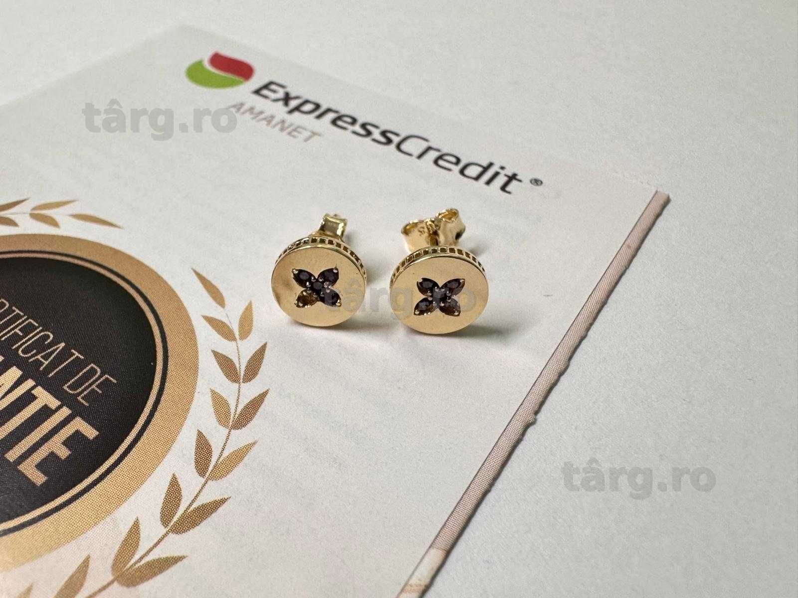 Cercei aur 14K 1.46g (B.61752 Tatarasi) Garantie 2 ani