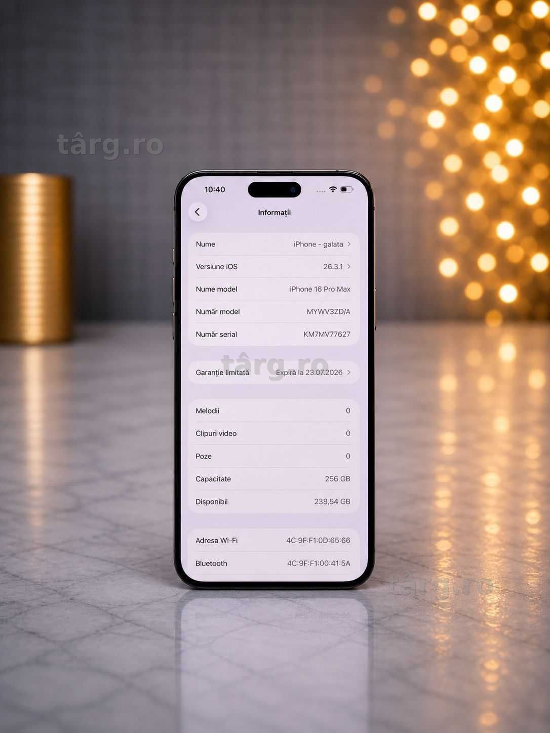 Apple Iphone 16 Pro Max  ( Galata B8452 ) Garantie 2 ani!