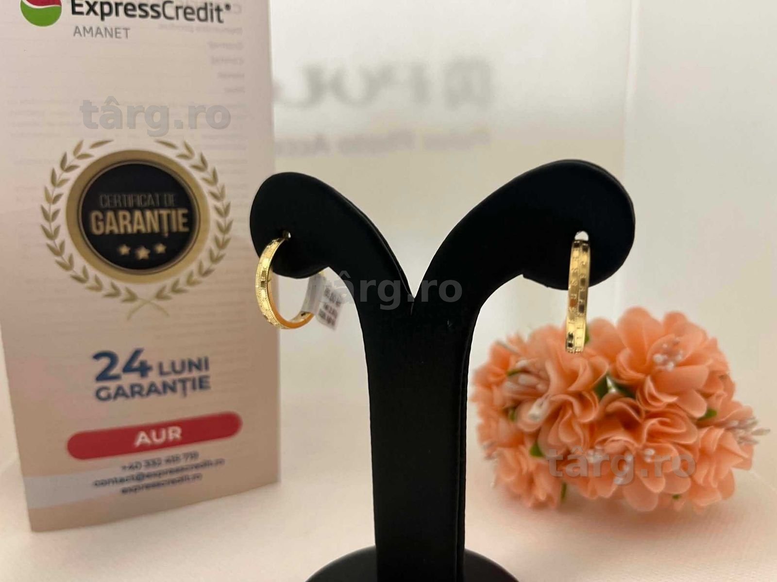 Cercei Aur 14k 2.97g (AG16 Moldova b33026)-Garantie 2 ani! 3