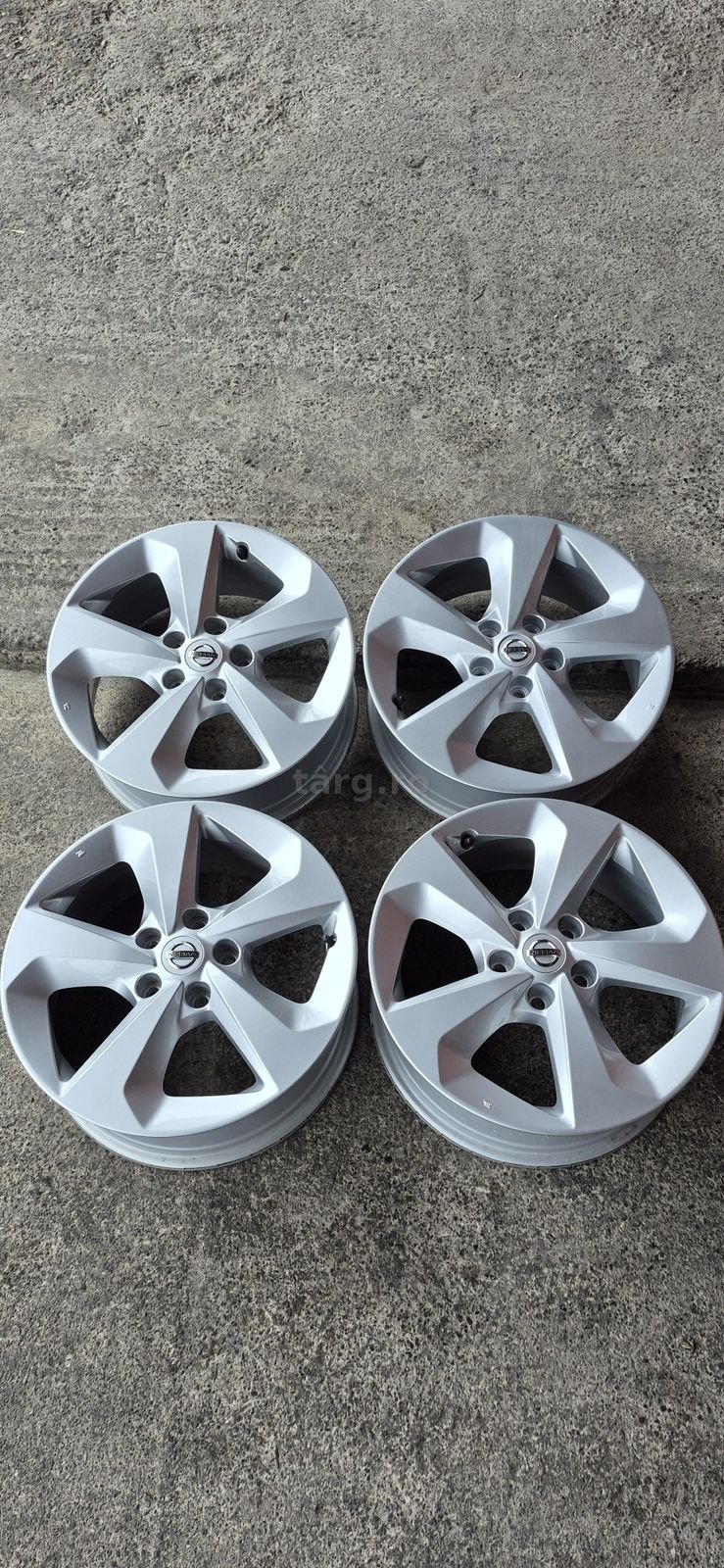 4 jante aliaj originale nissan noi R17, 17×7J,ET.40. Va