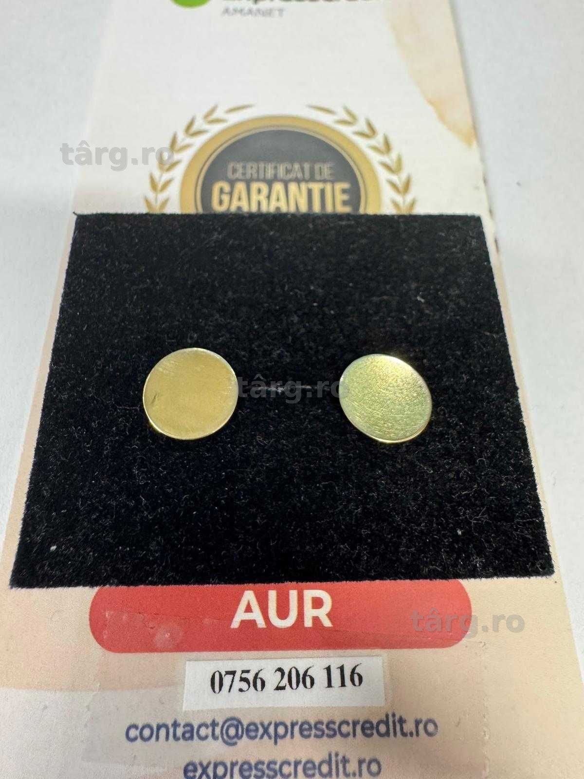 Cercei din aur 14k (69665.1/ 10 Pacurari 1) Garantie 2 ani!