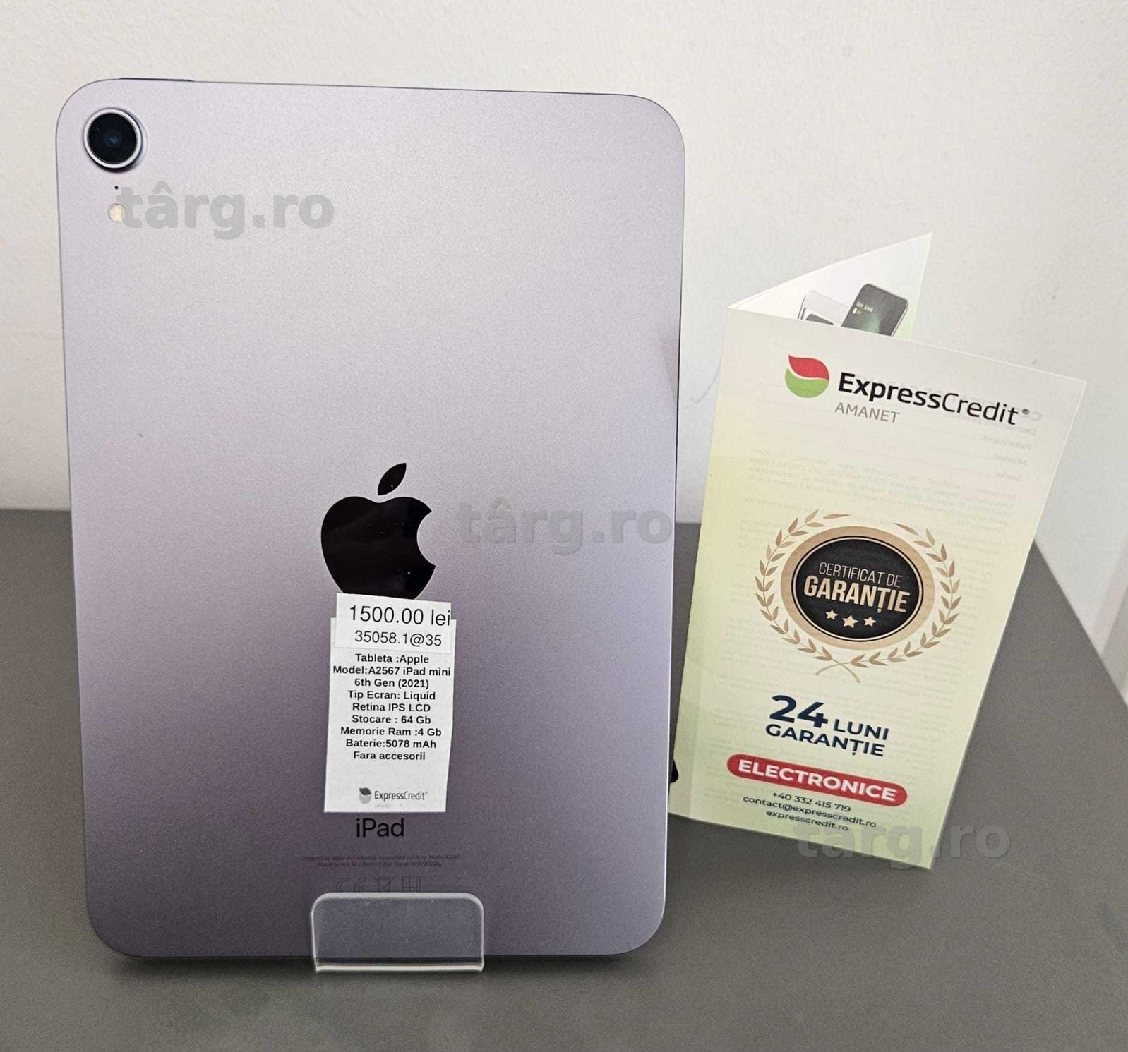 Tableta Apple A2567 iPad mini (AG35 B:35058.1) Garantie 2 Ani ! 2