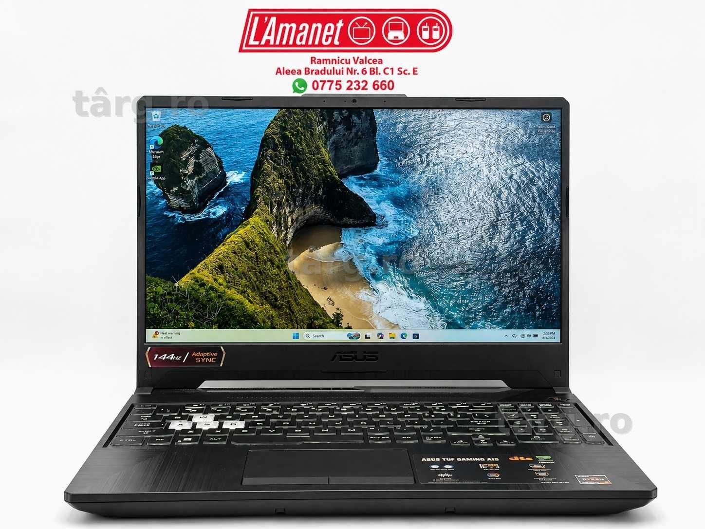 Laptop Gaming Asus FA506N AMD Ryzen 5 7535HS 16GB DDR5 SSD 1TB M2 GeForce RTX 3050 4GB Nou FullBox