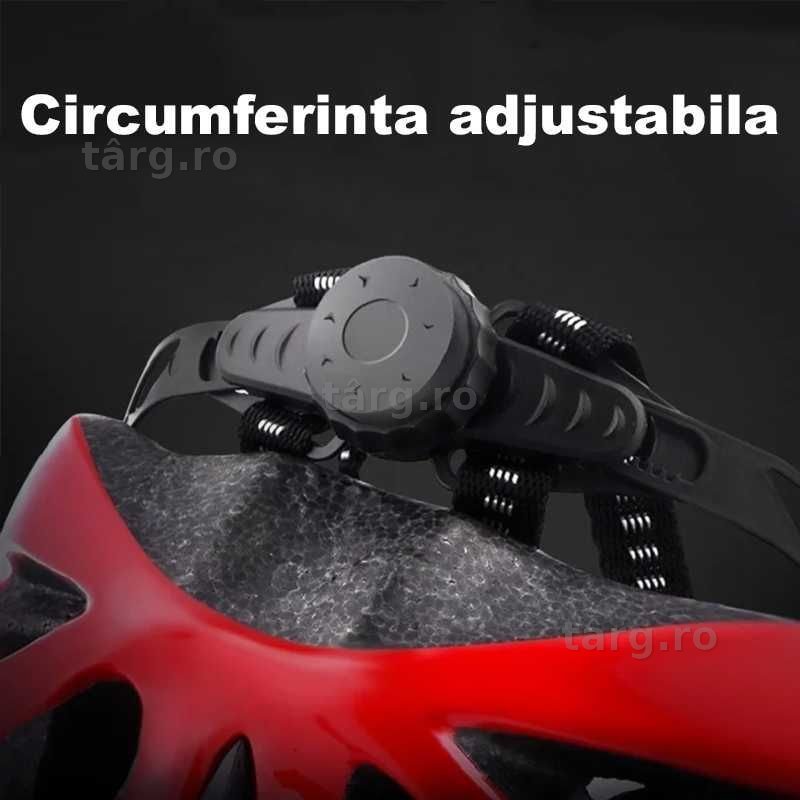 Casca Bicicleta, Viziera detasabila, Aerodinamica, Dimensiune reglabila 54-62cm, Negru cu Alb 3