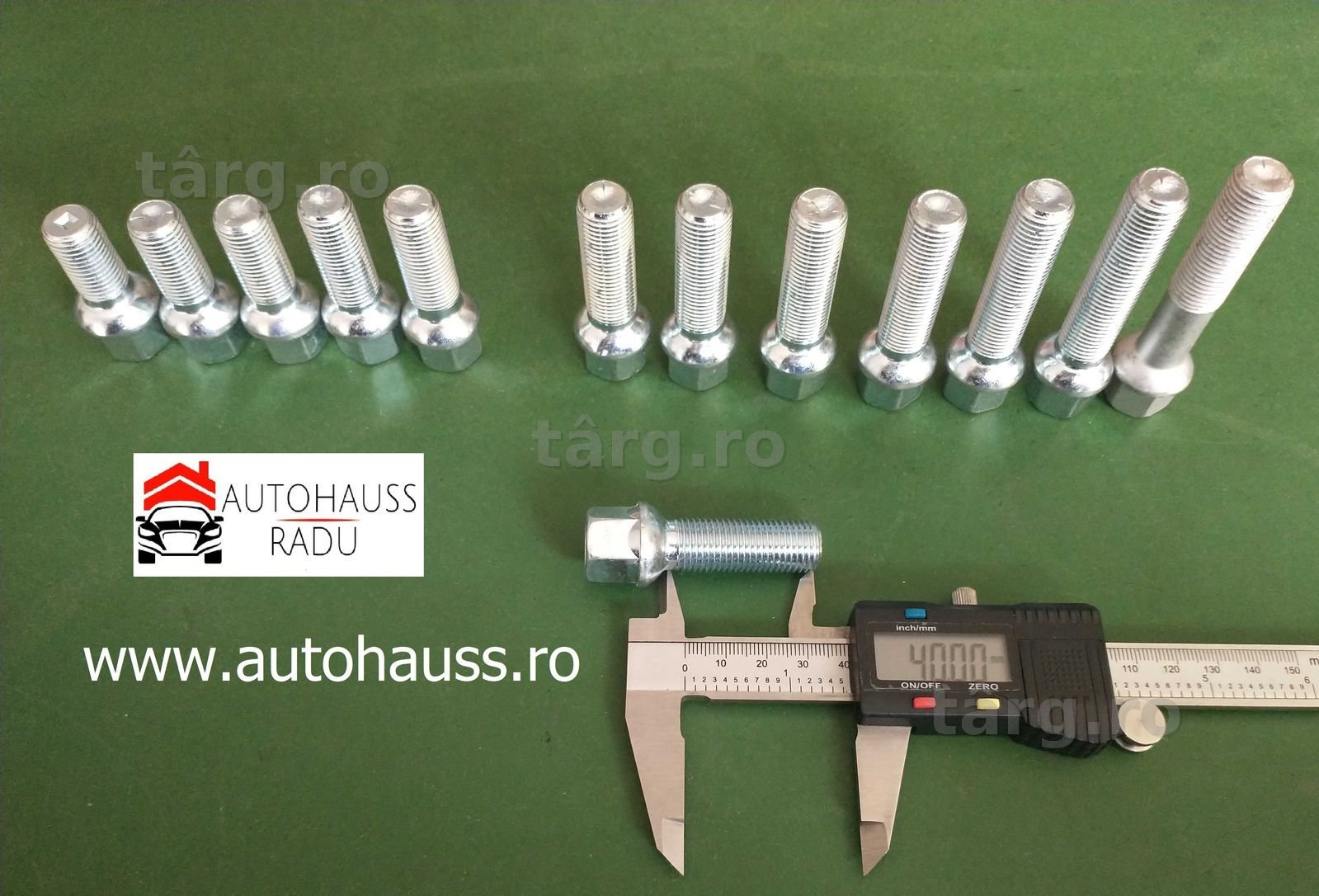 Prezoane VW Audi Mercedes M14 x 1,5 filet 40 mm Total 60 mm cap Raza