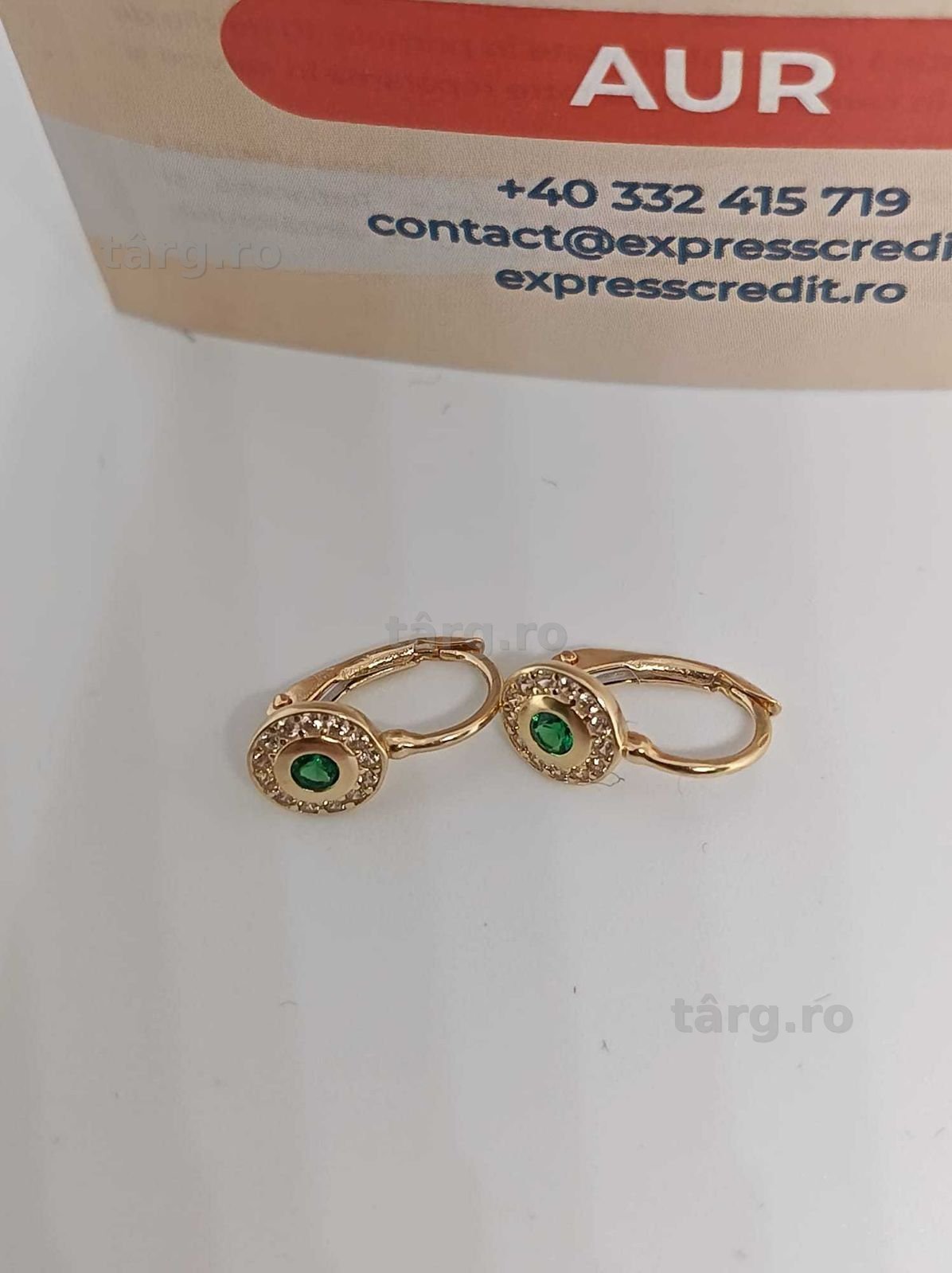 Cercei Aur 14K 1.41g (Ag4 Dacia B.52120.1) Garantie 2 ani 3