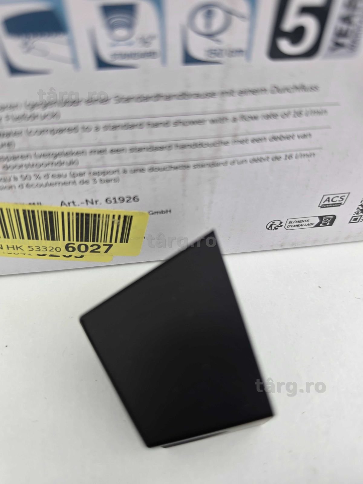 SCHUTTE Para de dus + furtun negru 4