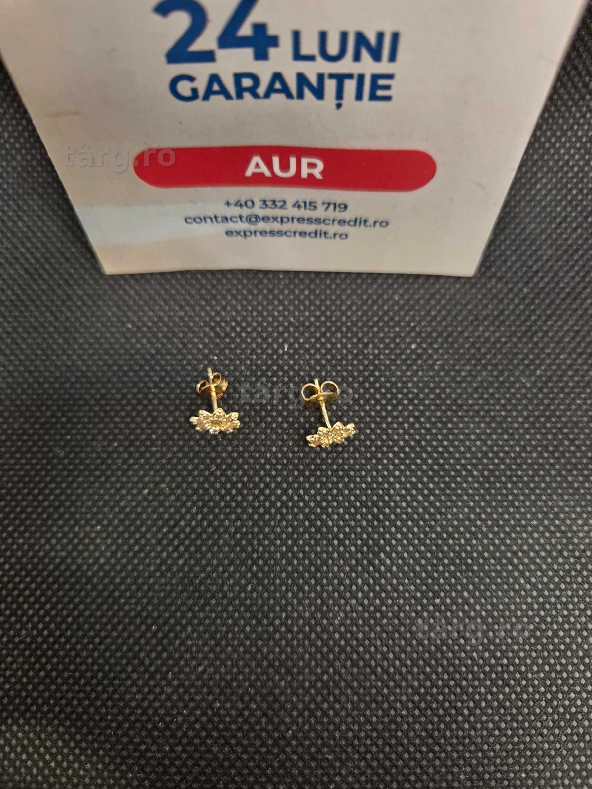 Cercei aur 14K 1.20g (49879 Ag11 Piata Nicolina) Garantie 2 ani! 3