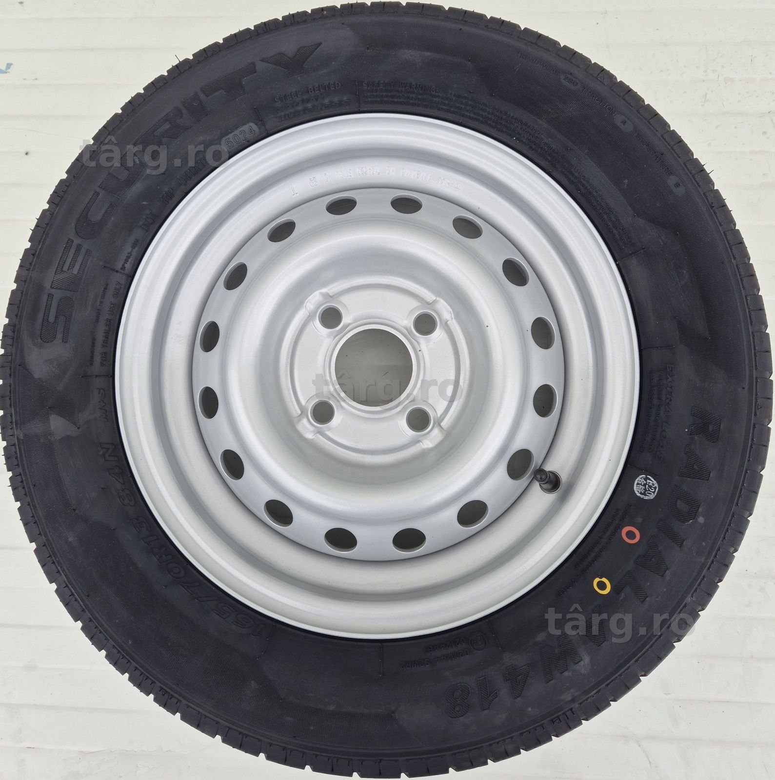 Roata remorca 165/70 R13 84N, Anvelopa SECURITY pe Janta 4.5JX13 2