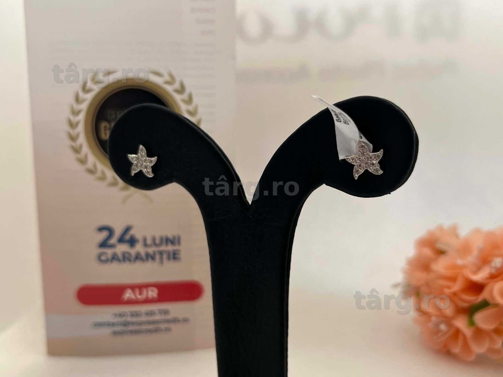 Cercei Aur 14k 1.16g (AG16 Moldova b32852)-Garantie 2 ani! 3