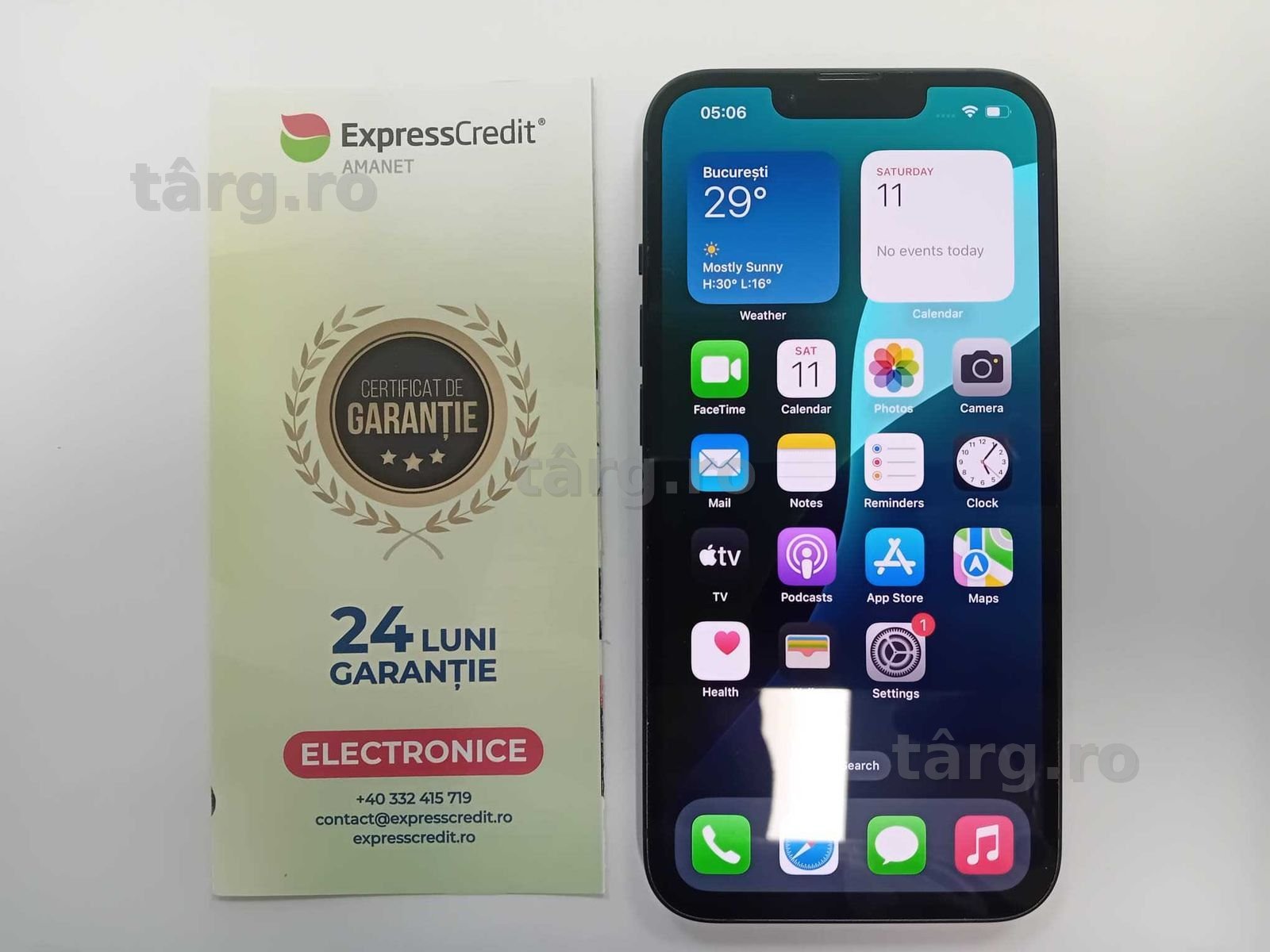 (AG33) Telefon Apple Iphone 13 128GB Bat-100% Garantie 2 Ani