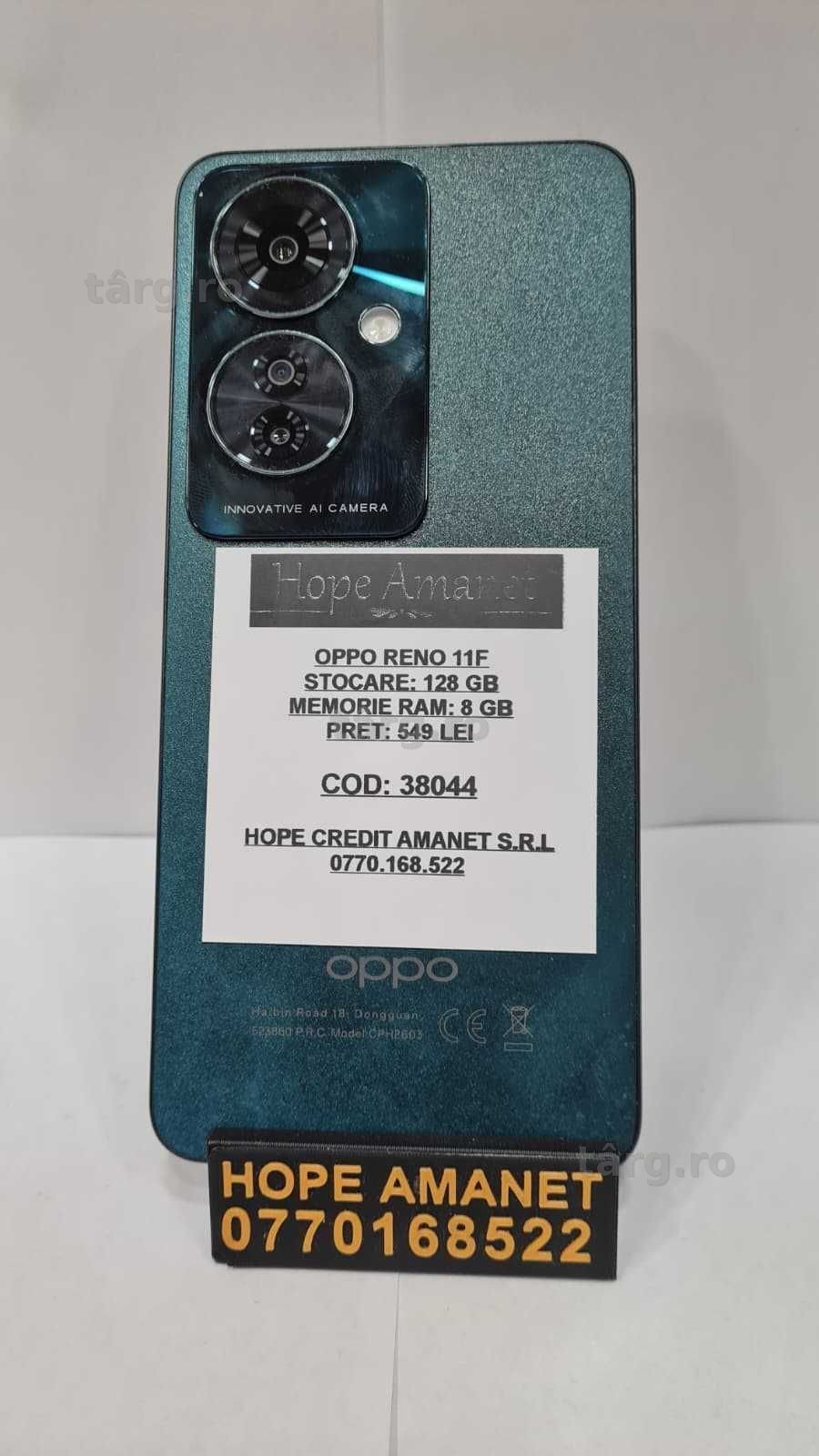 Hope Amanet P1/OPPO RENO 11F 128GB/8GB RAM #38044 2