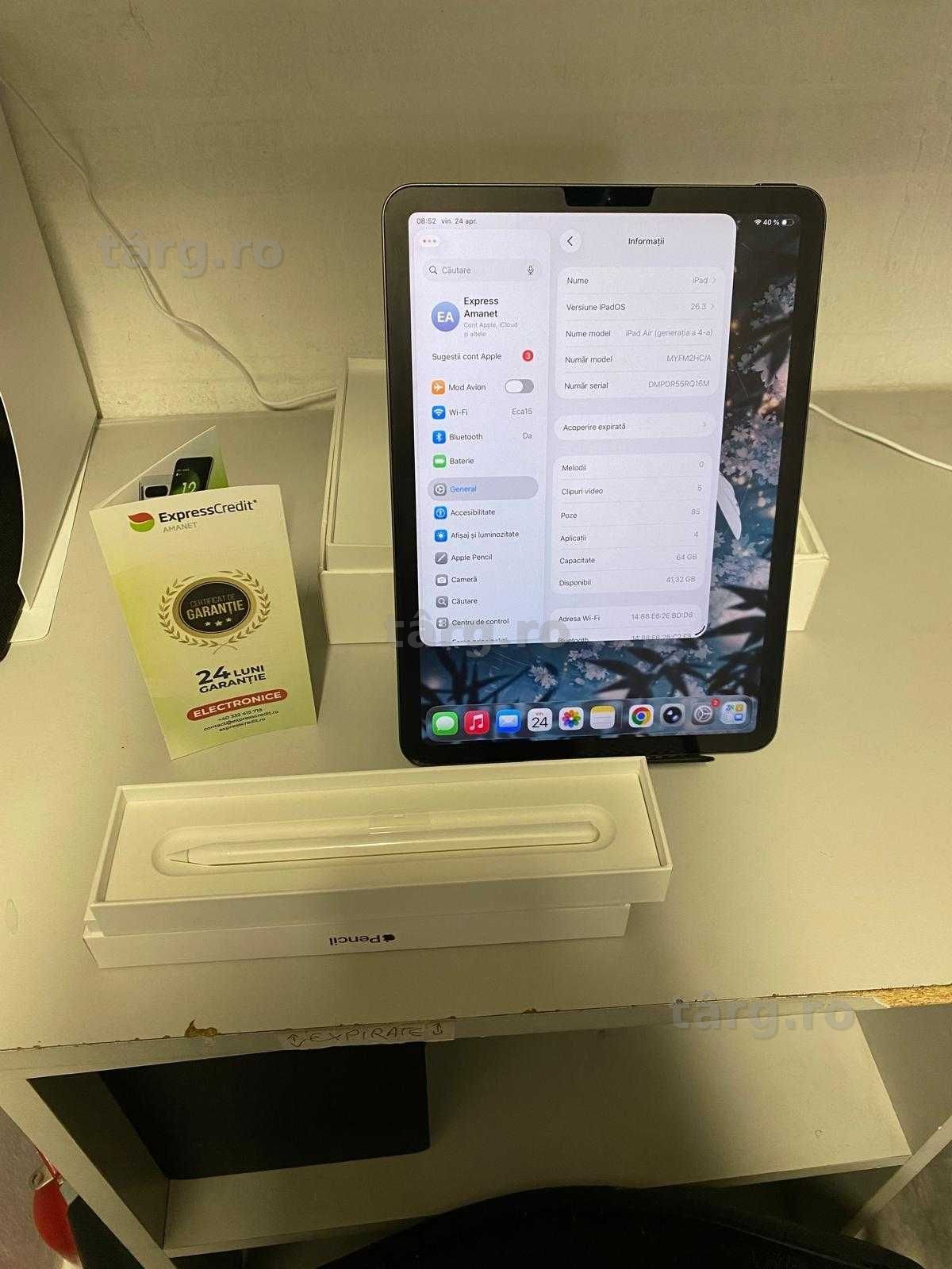 Tableta Apple A2316 Air 4th Gen (AG15 Gara 1 B33909) Garantie 2 ani 2