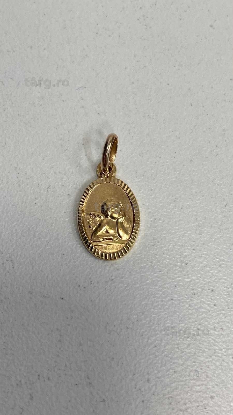 (AG13) Medalion aur 9K 0.98g (b.56180.1) Garantie 2 ani!