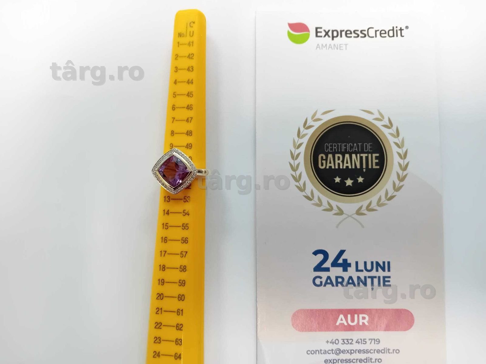 (AG33) Inel Aur 14K / Garantie 2 Ani. 2