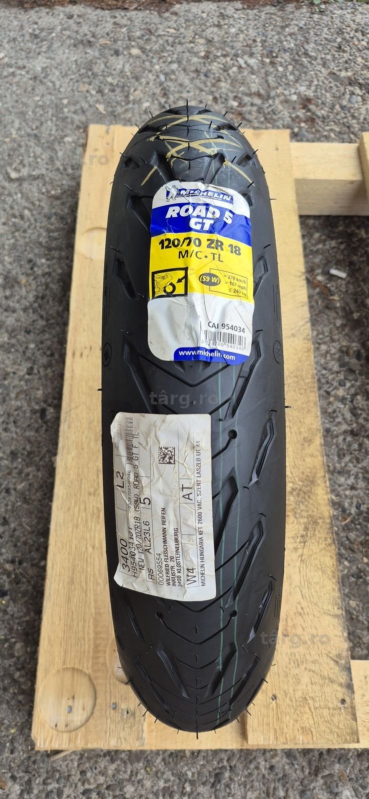 O anvelopa moto noua Michelin 120/70 ZR18,dot 2019.