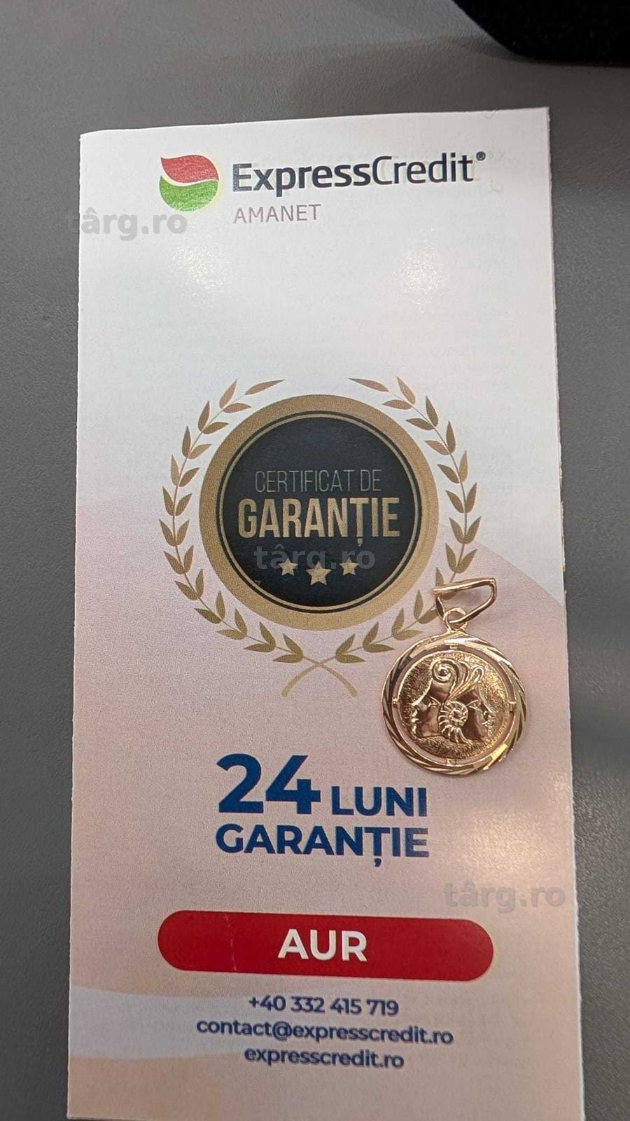 Pandantiv aur 14K 4.75gr (AG44) B:7028)