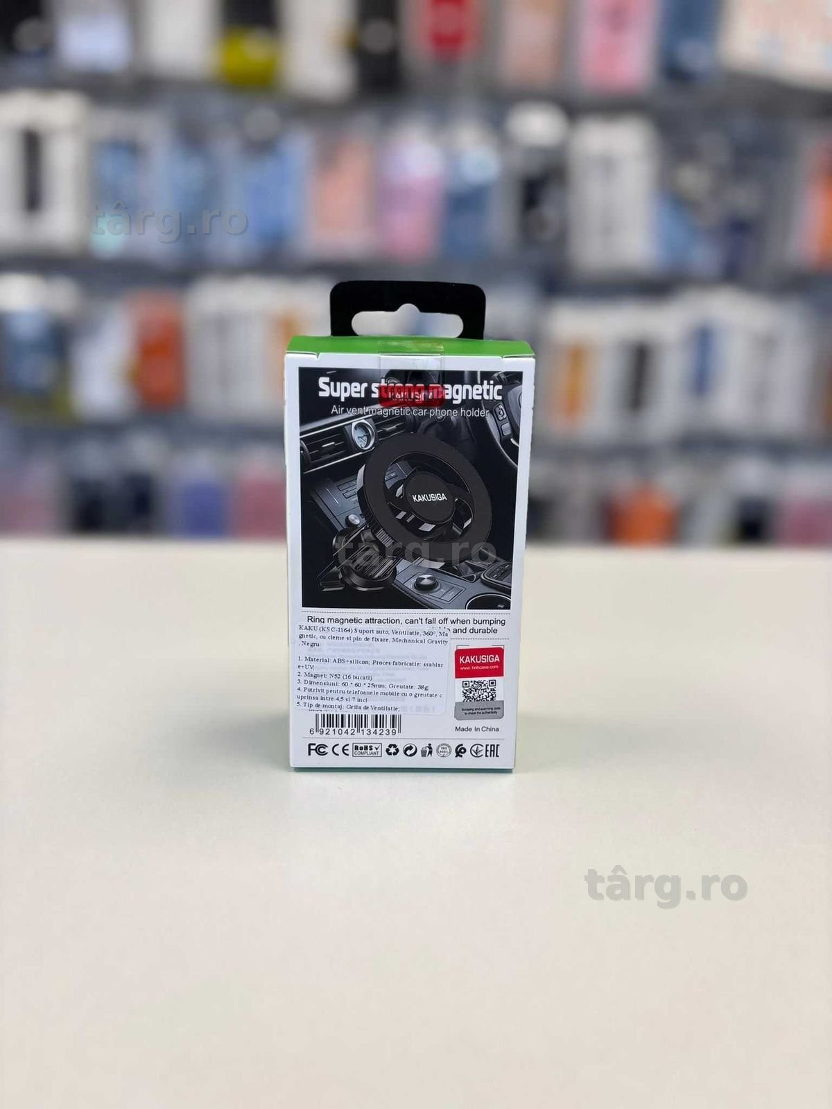 Suport Auto MagSafe, KSC-1164, pentru Grila, Rotativ, Negru 5