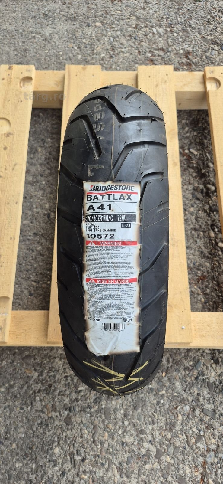 O anvelopa moto noua Bridgestone 170/60/17 M/C.