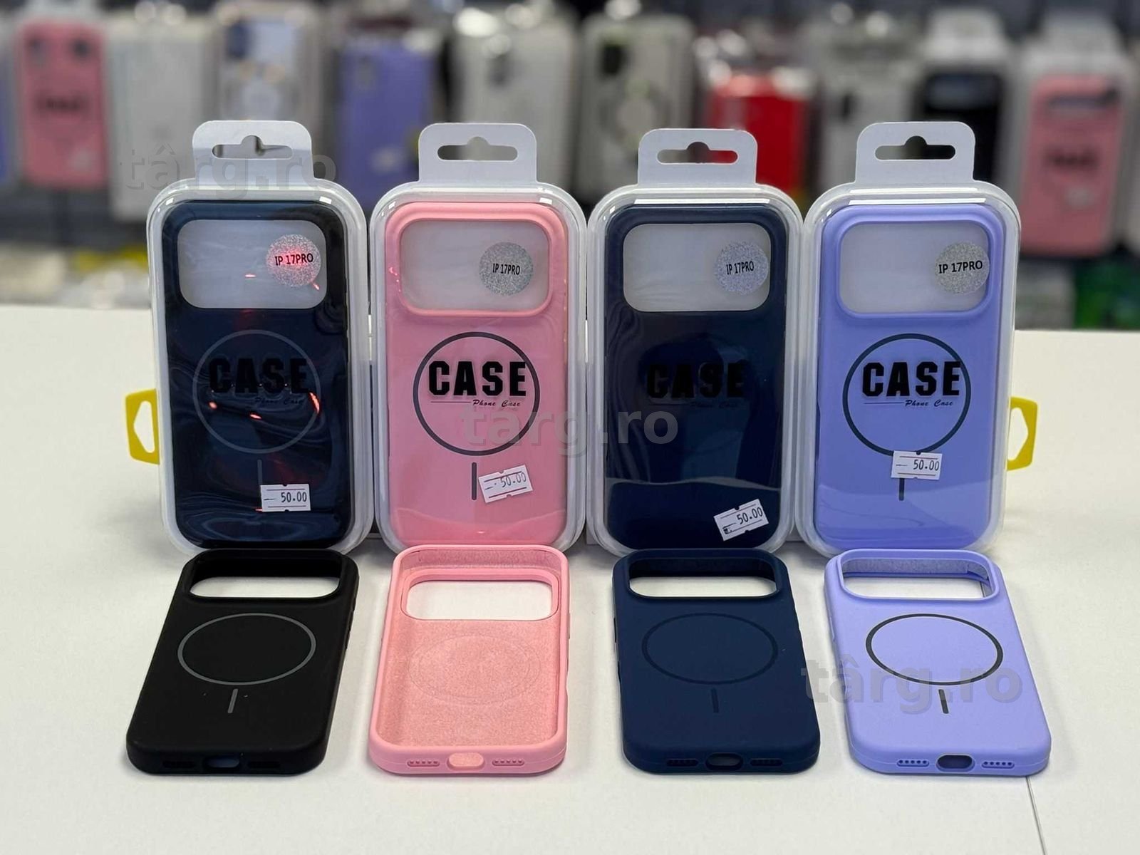 Husa silicon cu MagSafe, folie, cablu, incarcator iPhone 17 Pro 2