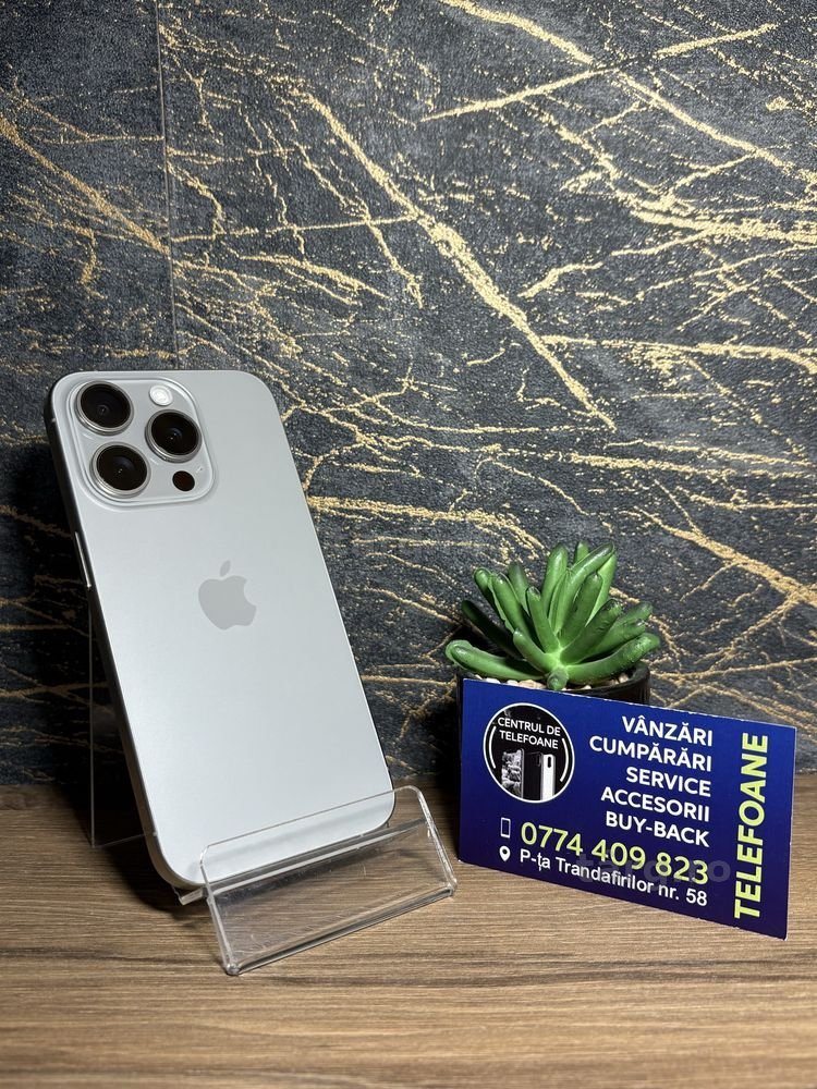 Iphone 15 pro/128gb/Garantie 2 Ani Centrul de Telefoane/posibilitate rate