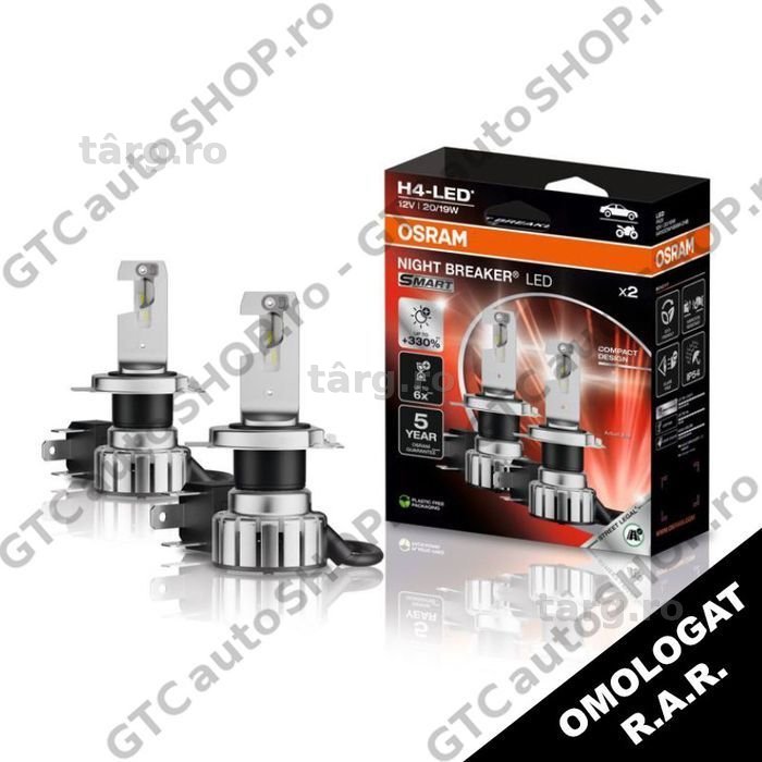 becuri led h4 osram night breaker smart omologate rar