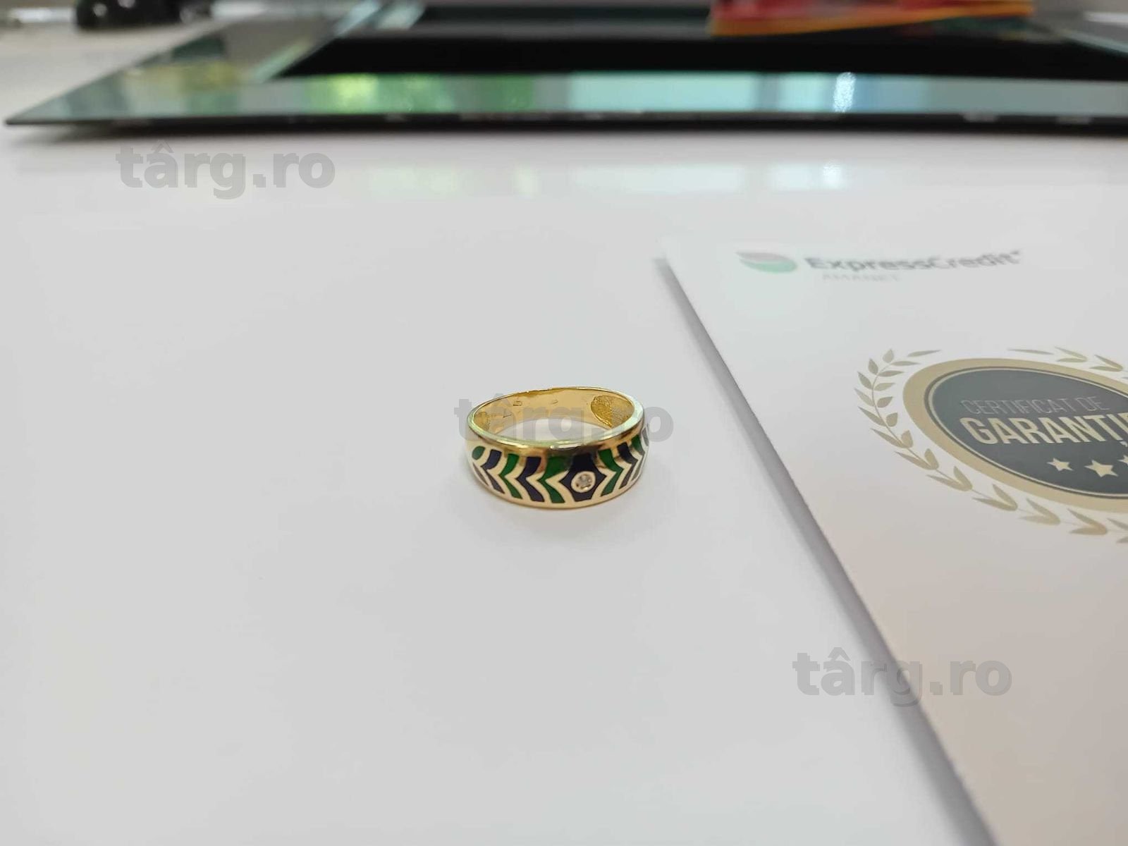 (Ag33) Inel Aur 18K/Garantie 2 ani