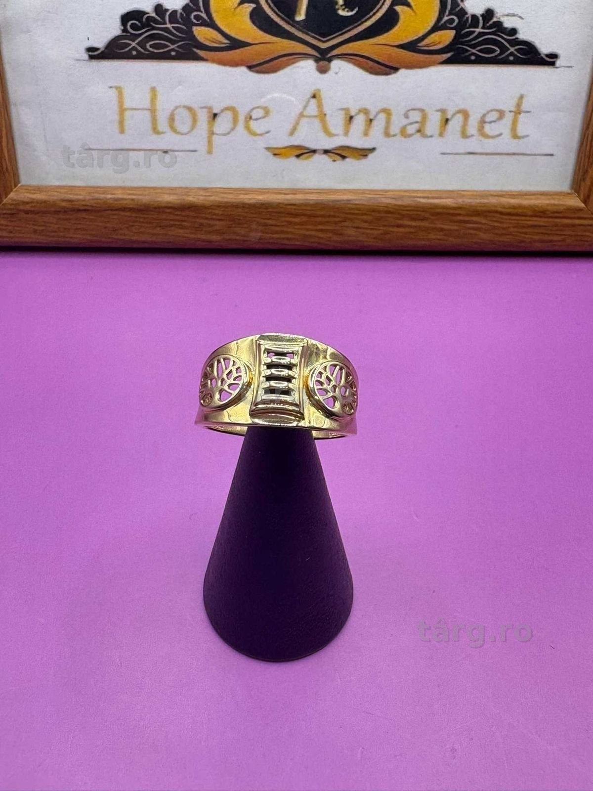 HOPE AMANET P2-Inel din aur de 14k/19mm/4.52gr