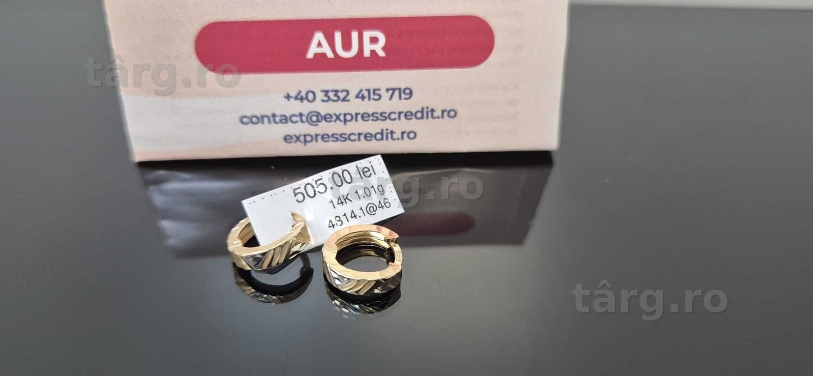(AG46) Cercei aur 14K B.4814.1