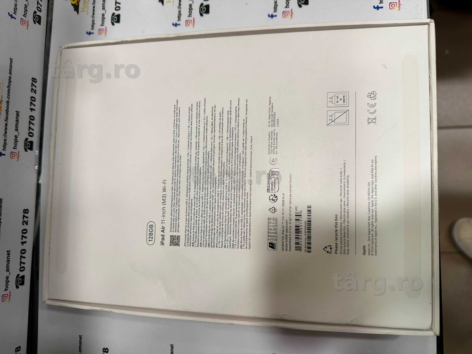 Hope Amanet P13 / IPAD AIR 11 (M3)  WI-FI / Desigilat Pentru Verificare 2